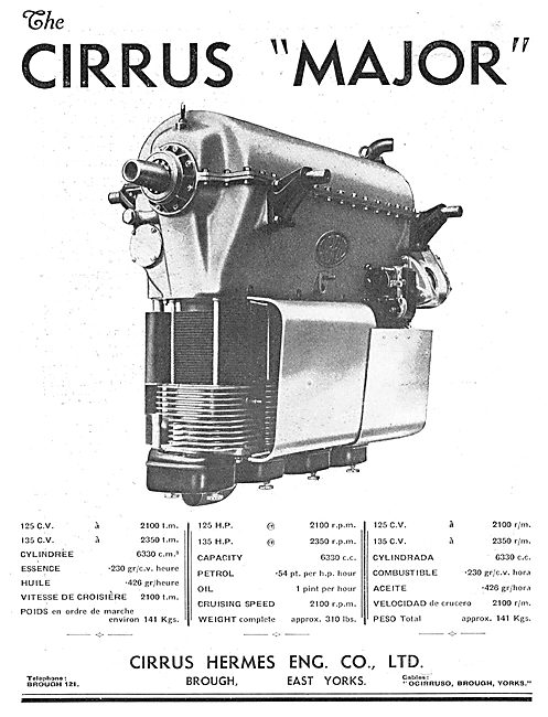 Cirrus Major  Aero Engine                                        