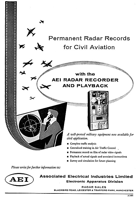 AEI Associated Electrical Industries Ground Radar Data Recorders 