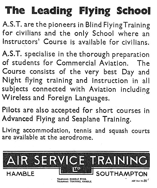 Air Service Training. AST. Courses Include Wireless & Languages  