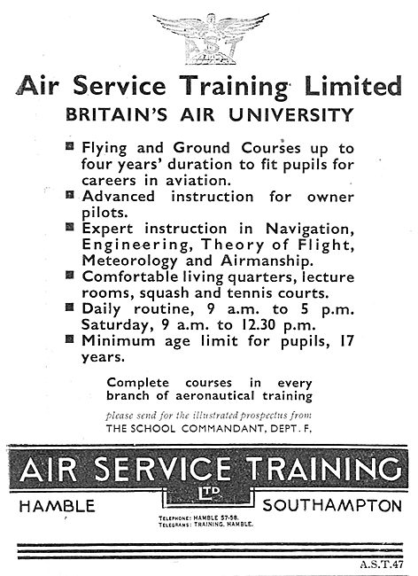 Air Service Training. AST. Advanced Instruction For Owner Pilots 