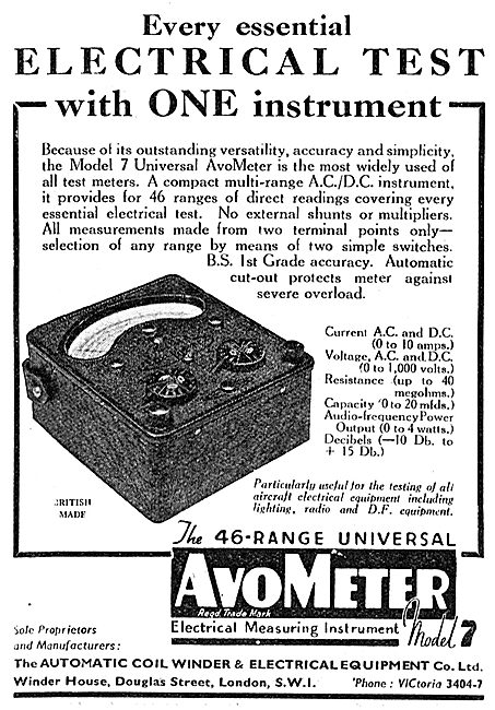 AVO AvoMeter - 46 Range Universal Electrical Measuring Tool      