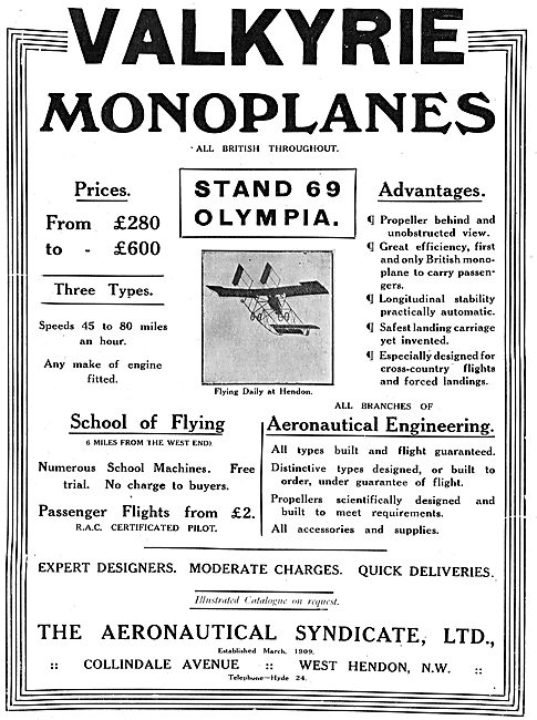 The Aeronautical Syndicate - All British Valkyrie Flying Machines