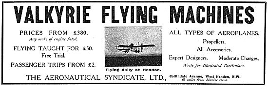The Aeronautical Syndicate - Flying School                       