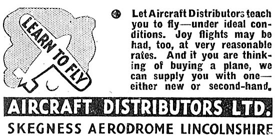 Aircraft Distributors Ltd - Flying Training At Skegness          