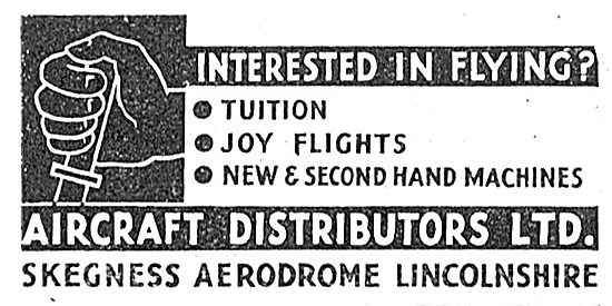 Aircraft Distributors Ltd Skegness - Training, Joy Rides & Sales 