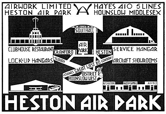 Airwork Heston Air Park 1929                                     