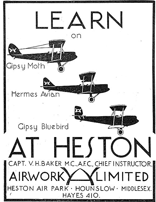 Learn To Fly At The Airwork Flying School Heston.                