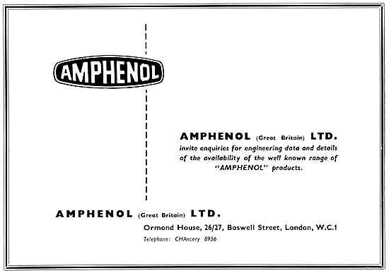 Amphenol Electrical Components 1958                              