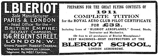 Bleriot Monoplanes - Aircraft & Tuition London Aerodrome         