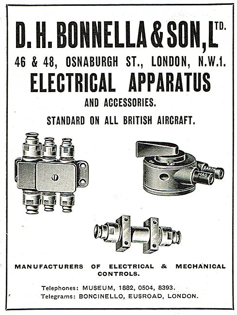 D H Bonella - Manufacturers Of Electrical & Mechanical Controls  