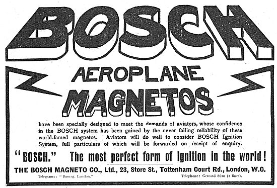 Bosch Aeroplane Magnetos - The Most Perfect Form Of Ignition     