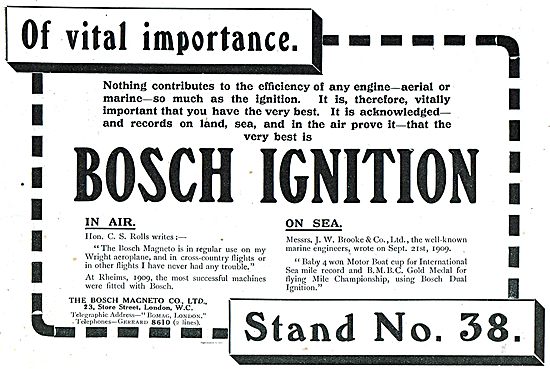 Bosch Magneto In The Air And On The Sea                          
