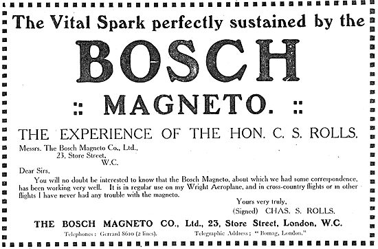 The Vital Spark Perfectly Sustained By Bosch Magnetos            