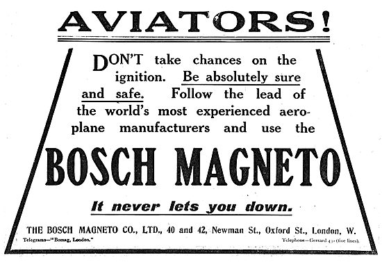 Aviators Dont Take Chances- Fit Bosch Magnetos                   