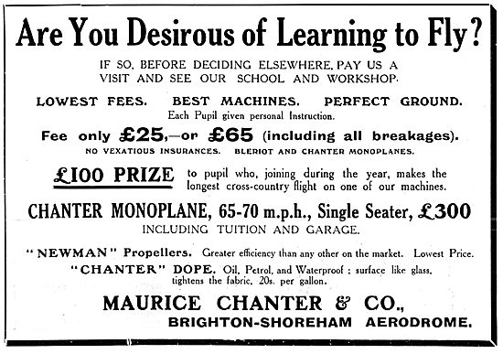 Maurice Chanter Flying School - Brighton Shoreham                
