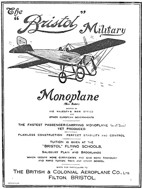 The Bristol Military Monoplane                                   