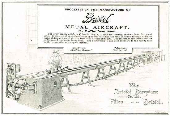 Processes In The Manufacture Of Bristol Aircraft: The Draw Bench 