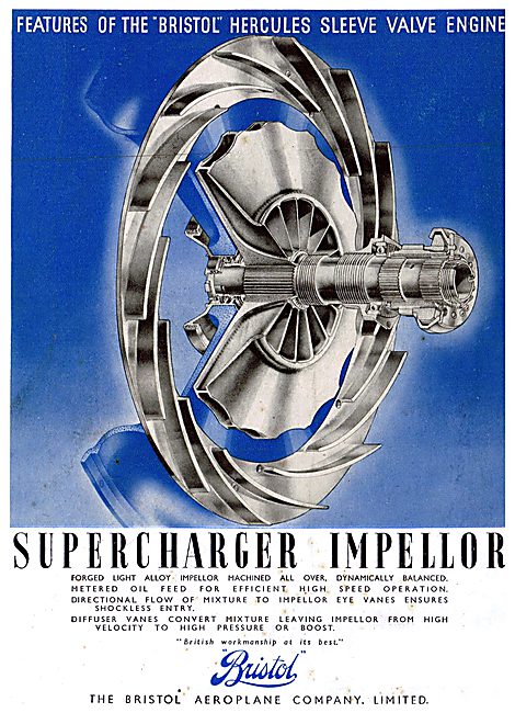 Features Of The Bristol Hercules: Supercharger Impellor          