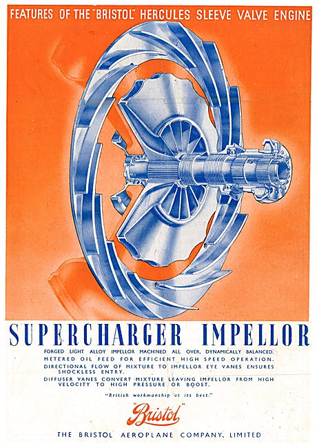 Features Of The Bristol Hercules - Supercharger Impellor         