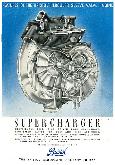 Features Of The Bristol Hercules - Supercharger                  
