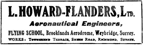 L.Howard-Flanders Aeronautical Engineers & Flying School         