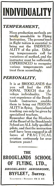 Brooklands School Of Flying - Brooklands Aerodrome               