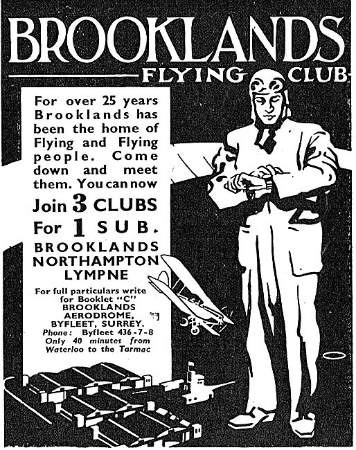Brooklands School Of Flying - Join3 Clubs For 1 Sub              