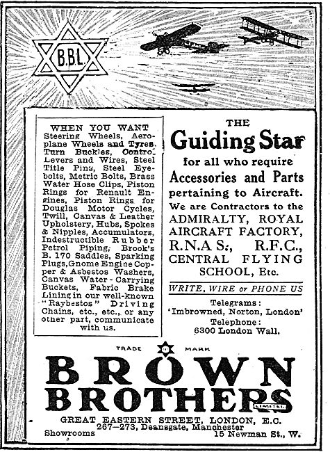 Brown Brothers - The Guiding Star For Aircraft Parts             