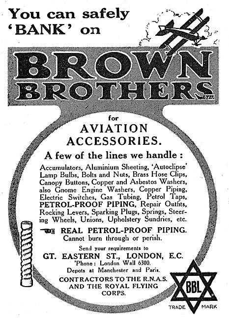 You Can Safely Bank On Brown Brothers For Aviation Accessories   