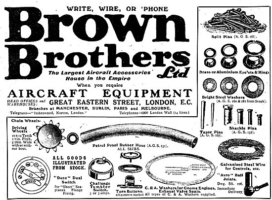 Brown Brothers - The Largest Aero Accessories House In The Empire