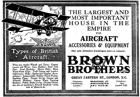 Brown Brothers Aircraft Accessories & Equipment                  