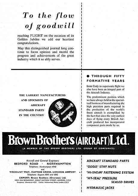 Brown Brothers Aircraft Parts                                    