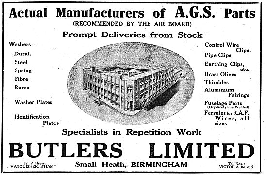 Butlers Ltd. - AGS Parts Manufacturers                           