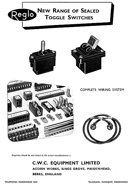 CWC Reglo Aircraft Electrical Accessories                        