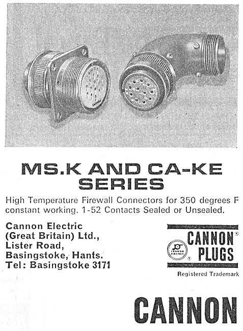 ITT Cannon Electrical Connectors Series MS.K & CA-KE             