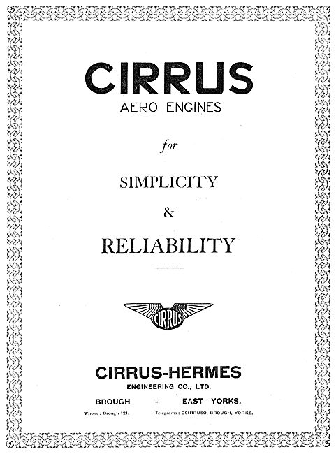 Cirrus-Hermes Aero Engines                                       
