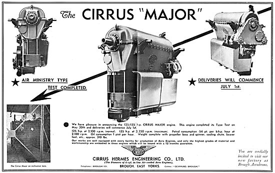 Cirrus Major Aero Engine                                         
