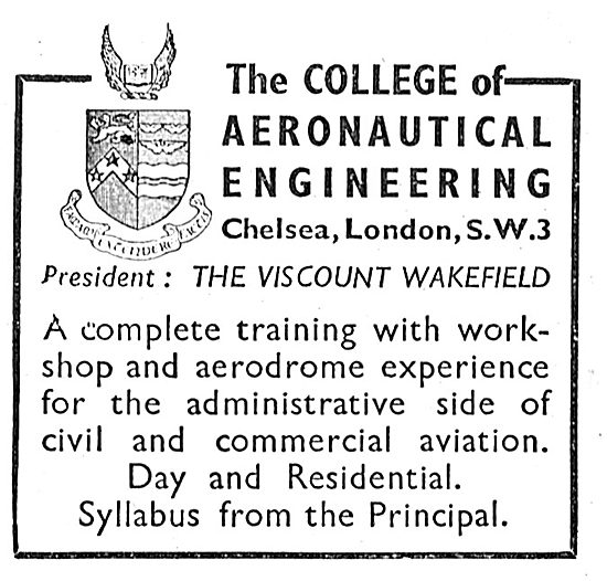 The College Of Aeronautical Engineering - Brooklands             