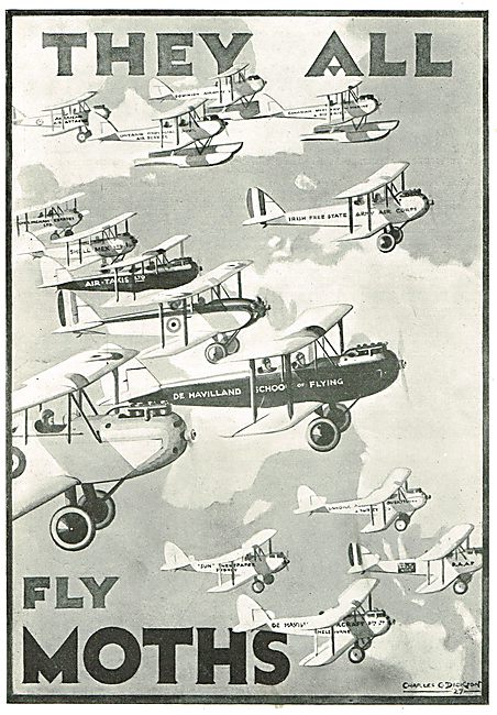 They All Fly De Havilland Moths                                  