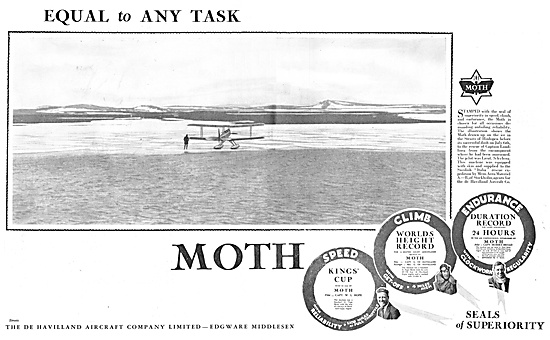 De Havilland Moth - Equal To Any Task                            