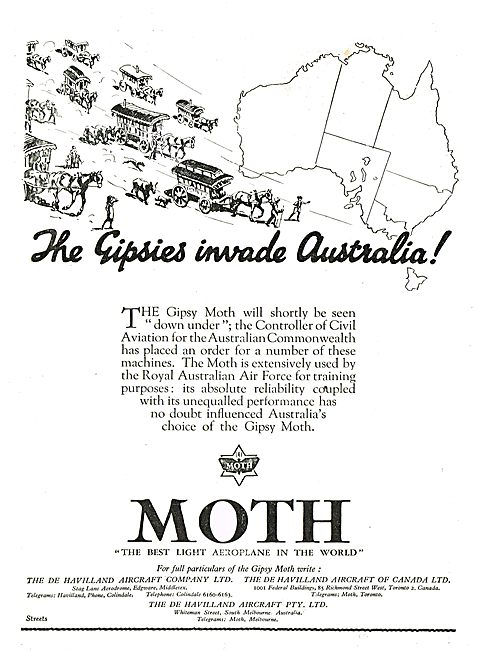 De Havilland Moth - The Gipsies Invade Australia!                