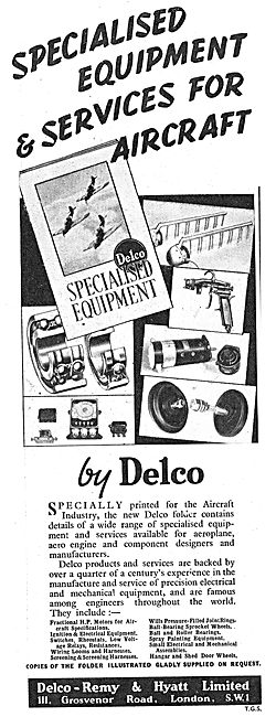 Delco Remy Equipment For Aircraft                                
