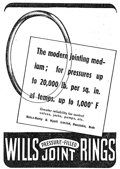 Delco Remy & Hyatt. Wills Pressure-Filled Joint Rings            
