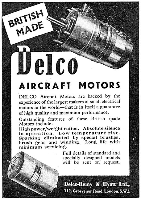 Delco Electric Motors 1943                                       
