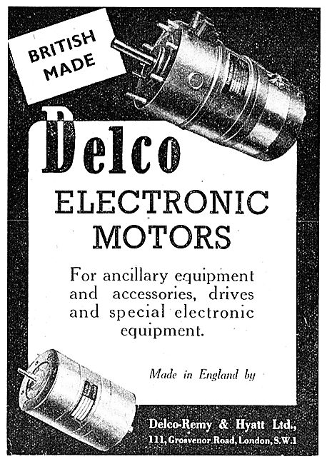 Delco Electronic Motors 1943                                     