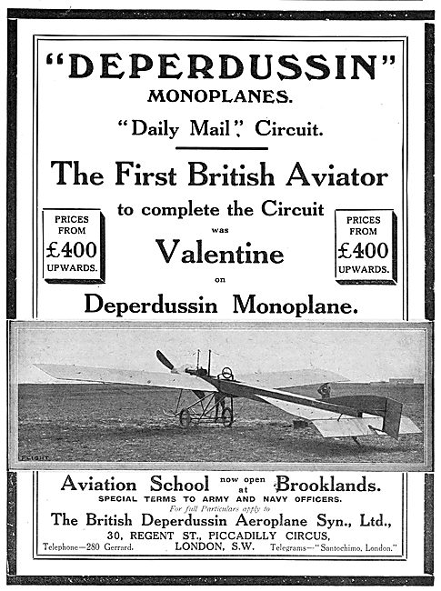 British Deperdussin Monoplane - Daily Mail Circuit               