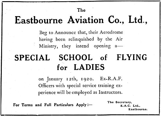 Eastbourne Aviation - Flying School For Ladies                   