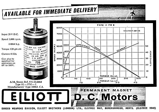 Elliott Brothers D.C. Motors                                     