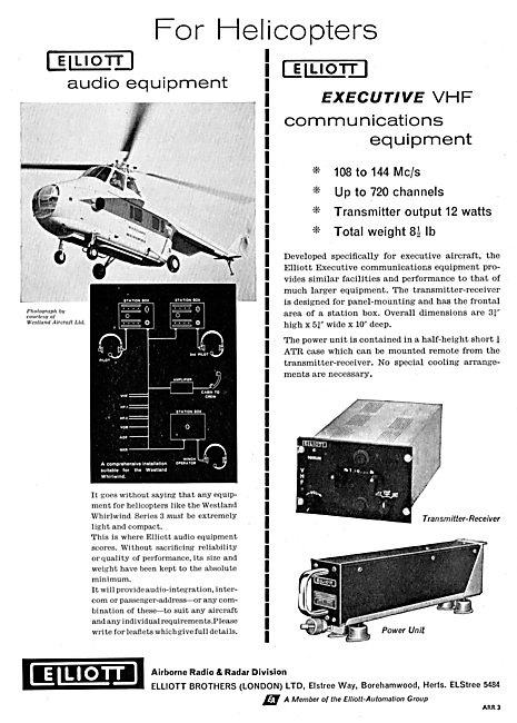 Elliott Brothers VHF & Audio Comms For Aircraft                  