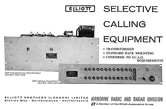 Elliott Brothers Selcal - Airborne Selective Calling Equipment   